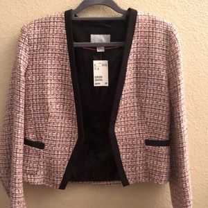H&M Tweed Blazer Open Front